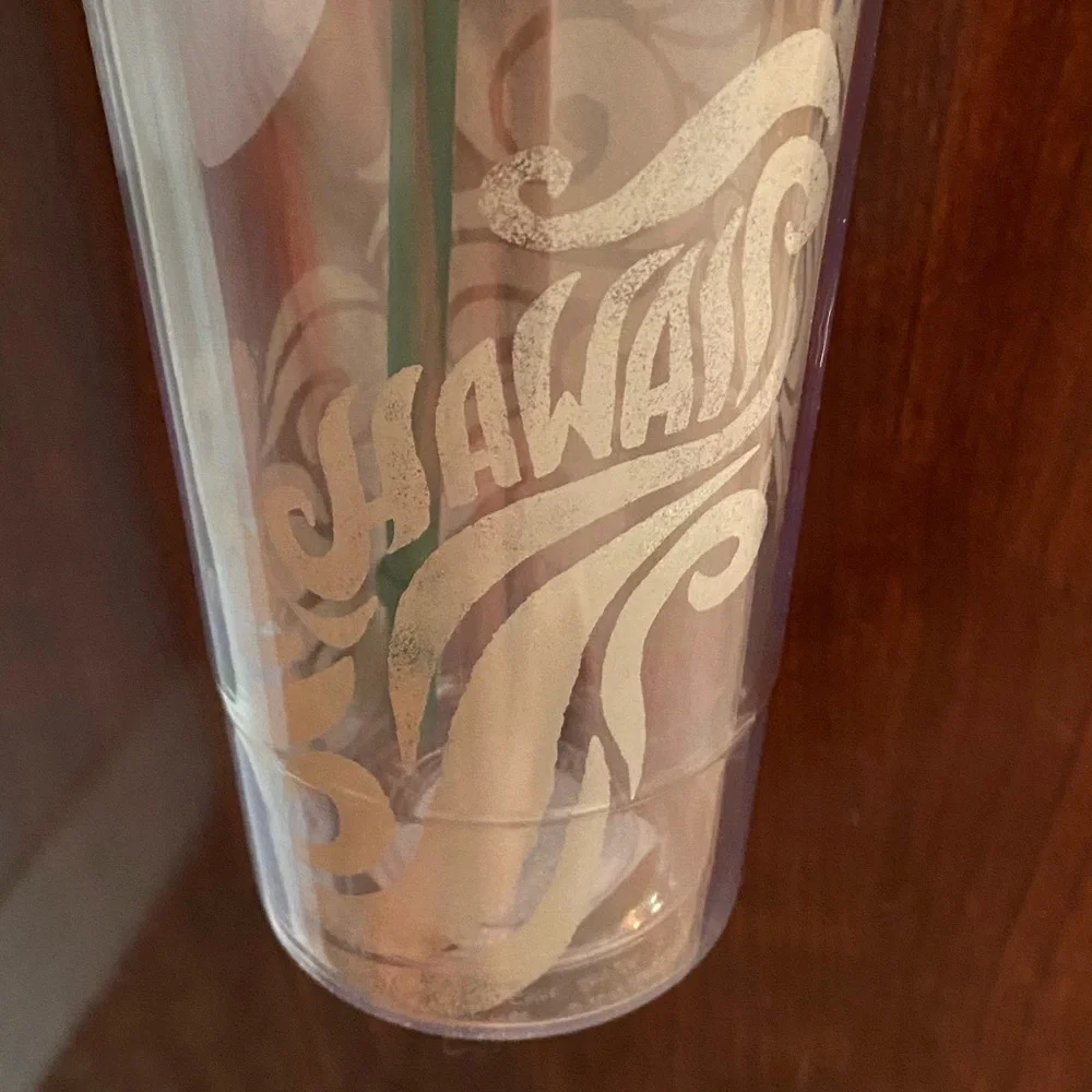 Starbucks Hawaii Exclusive Tumbler Cup with Straw Vintage